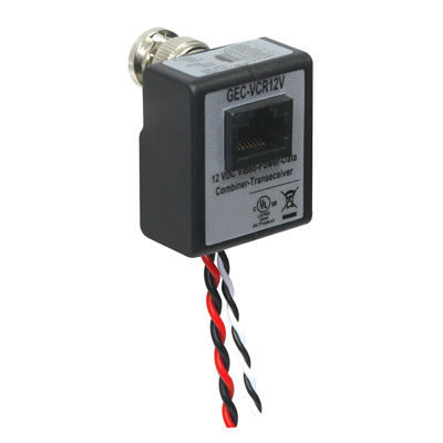 IFS GEC-VCR12V S UTP Passive Video-Data-Power Balun Combiner
