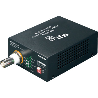 IFS MC252-1P-1CX Power Over Coax Media Converter
