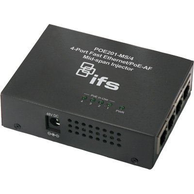IFS POE201-MS/4 4-Port Fast Ethernet Network Transmission