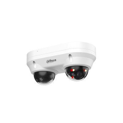 Dahua Technology IPC-HDBW2449F-AS-E2-IL 2 X 4MP Smart Dual Light Fixed-Focal Dual-Directional Dome WizSense Network Camera