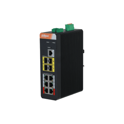 Dahua Technology IS4410-6GT-120 10-Port Managed Industrial Gigabit Switch with 6-Port PoE (Managed)