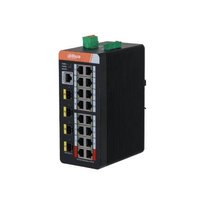 Dahua Technology IS4420-16GT-240 20-Port Managed Industrial Gigabit Switch with 16-Port PoE(Managed)