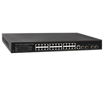 LILIN PMH-24G500W 24-port 10/100/1000Base-T + 4 10G SFP PoE Switch