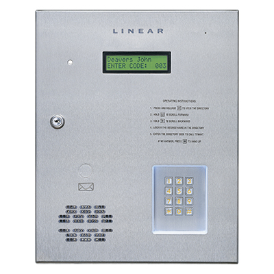 Linear AE1000Plus Telephone Entry For Up To Four Doors/Gates