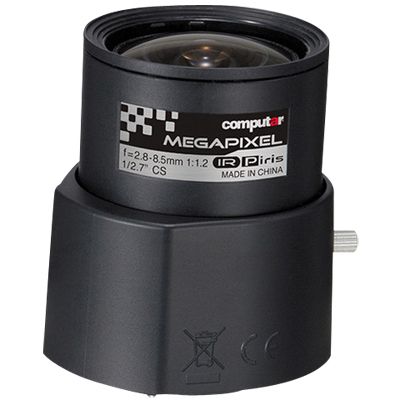 Pelco M2.8-8.5P 1-5 MP CS Lens, Varifocal 2.8-8.5 Mm