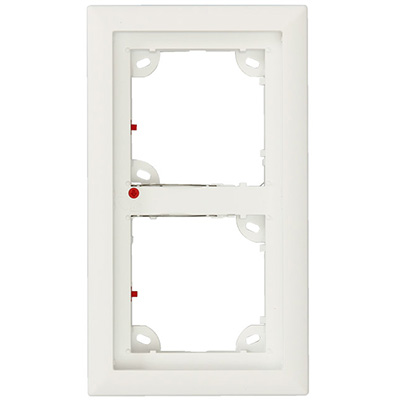 MOBOTIX MX-OPT-Frame-2-EXT-PW White Double Frame - Mounting