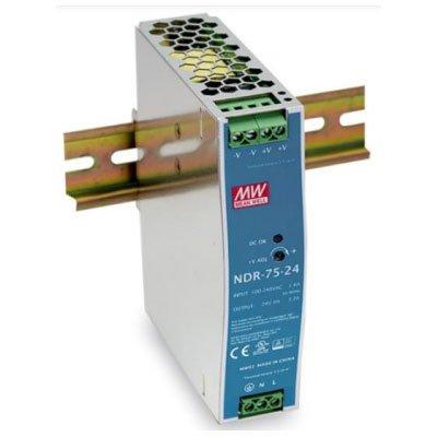 LILIN NDR-75-24 75W Single Output Industrial DIN Rail Power Supply