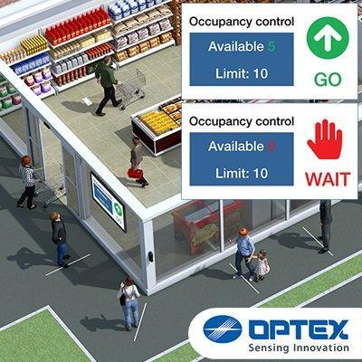 OPTEX Real-time Flow Control People Counter