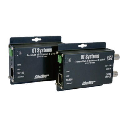 OT Systems ET1100C2-R 10/100BASE-TX Ethernet Over Coaxial Transmitter