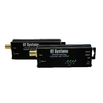 OT Systems ET1100CP 10/100BASE-TX Ethernet Over Coaxial Converter