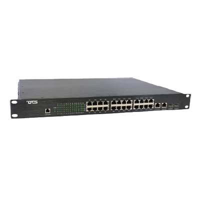 OT Systems ET24122MPp-S Web-smart 24-port 10/100Base-TX (PoE+) Ethernet Switch