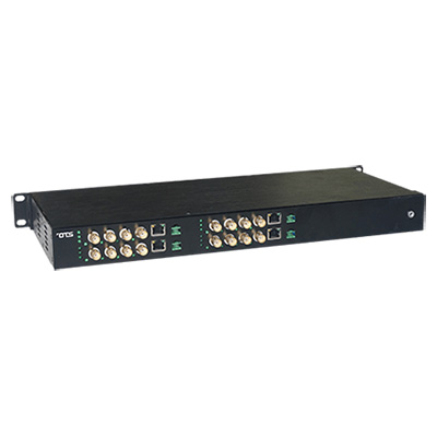 OT Systems ET4200CPp-R16 Receiver Of 16-port Coax To 4-port 10/100/1000Base-TX Ethernet Over Coax Extender With PoC