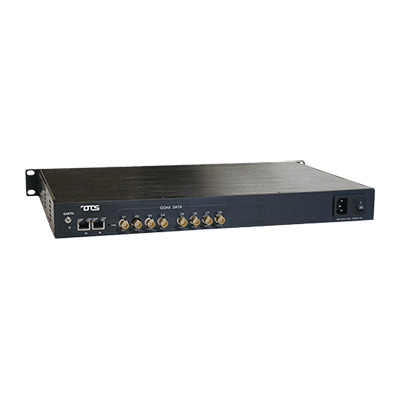 OT Systems ET4200CPp-RS8 Receiver Of 8-port Coax To 4-port 10/100/1000Base-TX Ethernet Switch With PoC