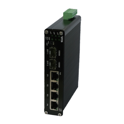 OT Systems ET4222-S-DR Industrial IP CCTV Self-Configured Ethernet Switch