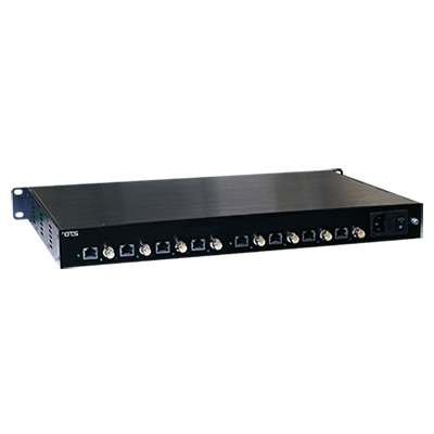 OT Systems ET8100CP-R8 Receiver Of 8-port Coax To 8-port 10/100Base-TX Ethernet Over Coax Extender With PoC