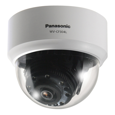 Panasonic WV-CF304L day/night fixed IR dome camera with 650TVL resolution