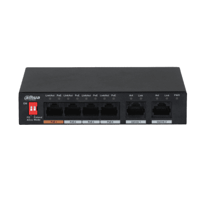 Dahua Technology PFS3006-4ET-60 6-Port 10/100Mbps Unmanaged Desktop Switch With 4 PoE Ports