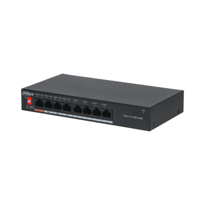 Dahua Technology PFS3008-8ET-60 8-Port Fast Ethernet PoE Switch with 4-Port PoE