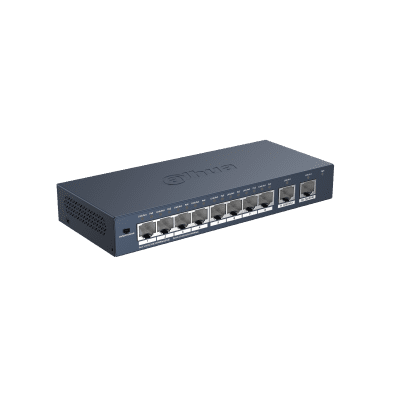 Dahua Technology S3010-8GT-90 10-Port Unmanaged Desktop Gigabit Switch with 8-Port PoE
