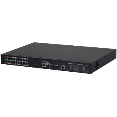 Dahua Technology S4220-16GT-190 20-Port Managed Desktop Gigabit Switch with 16-Port PoE