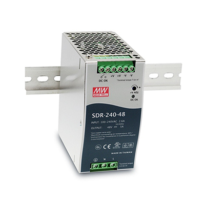 BCDVideo SDR-240-48 240W Single Output Industrial DIN RAIL With PFC Function