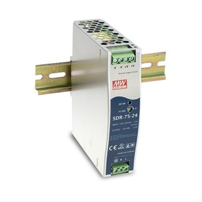 BCDVideo SDR-75-48 75W Single Output Industrial DIN RAIL With Power Supply