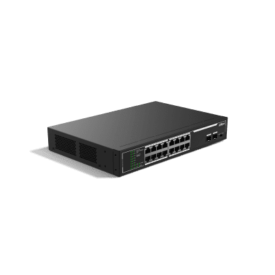 Dahua Technology SG1018LP-2F 18-Port Economical Gigabit PoE Switch with 16-Port PoE