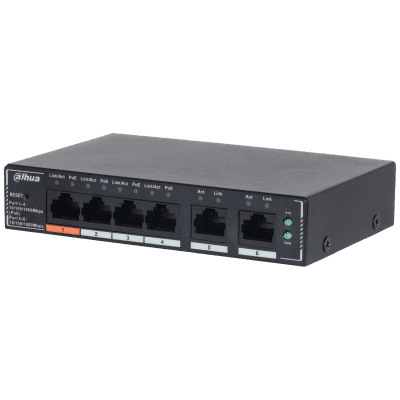 Dahua Technology SG4006P 6-Port Cloud Managed Desktop Gigabit Switch with 4-Port PoE