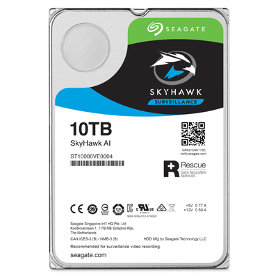 Seagate ST10000VE0004 Purpose-built Drive For Artificial Intelligence (AI)-enabled Surveillance Solutions
