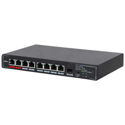Dahua Technology SMG1009XP 9-Port Unmanaged Desktop Switch with 8-Port PoE