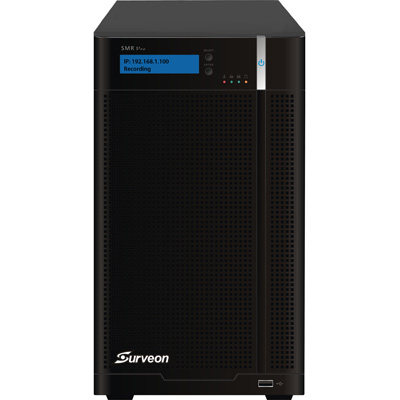 Surveon SMR6000H Hybrid-Megapixel RAID NVR Features High Performance & Easy Management