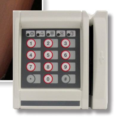 AMAG S620-2 Wall-Mount Magstripe Card And Keypad Reader