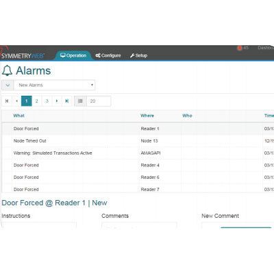AMAG SymmetryWEB Access Control Software
