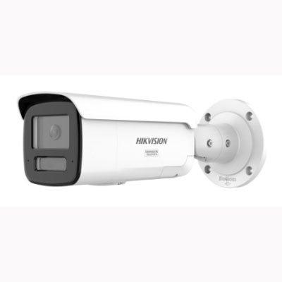 Hikvision DS-2CD2T123G2-LIS2UY/SL(4mm)/O-STD/BLACK 12MP Acusense Strobe Light and Audible Warning & Smart Hybrid Light Fixed Bullet Network Camera