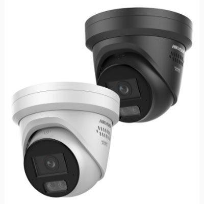 Hikvision DS-2CD23123G2-LIS2UY/SL(2.8mm)O-STDBLACK 12MP Acusense Strobe Light and Audible Warning & Smart Hybrid Light Fixed Turret Network Camera
