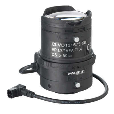 Vanderbilt CLVD1316/5-50 CCTV Camera Lens Ideal For Indoor And Outdoor Applications