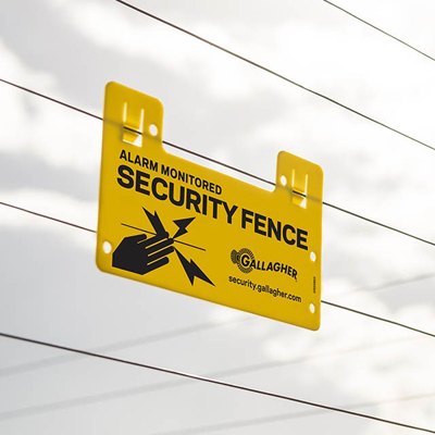 Gallagher Warning Signs For Security Fences