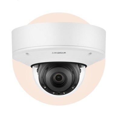 Hanwha Techwin XNV-8082R 6MP Vandal-Resistant IR Outdoor Network Dome Camera