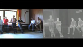 Demonstration Of Samsung Thermal Camera Capabilities In Smoky Room