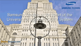 Samsung Techwin at the heart of the University of London’s CCTV system
