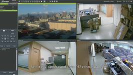 How to use Surveon NVR3000 PTZ panel to control PTZ camera