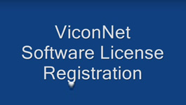 Registering ViconNet Video Management Software (VMS) License