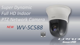 Panasonic WV-SC588 Indoor PTZ Network Camera with Face Detection & Super Dynamic Technology