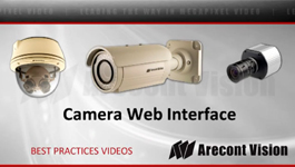Arecont Vision Megapixel IP Camera - How To Use Web Interface to Manage Camera and Network Settings