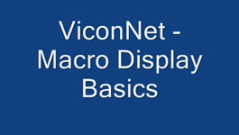 ViconNet - Basics of Macro Displays