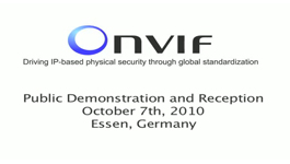 ONVIF Plugfest At Security Essen 2010