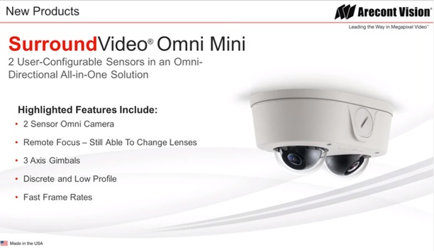 Arecont Vision launch SurroundVideo Omni Mini