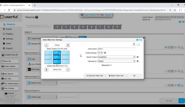 Userful Explains How To Create Zones On The Video Wall To Output Multiple Contents On A Single Video Wall